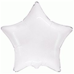 Μπαλόνι foil 18'' αστέρι λευκό, Flexmetal