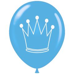 Μπαλόνια 12 ιντσών στέμμα πρίγκιπα (15 τεμάχια)