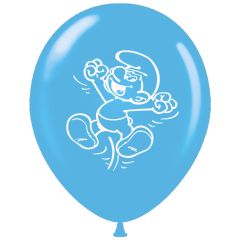 Μπαλόνια 12 ιντσών τυπωμένα με Στρουμφάκια (100 τεμάχια) 
