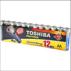 Toshiba High Power Αλκαλικές Μπαταρίες AA 1.5V (Συσκευασία 12 τεμάχια)