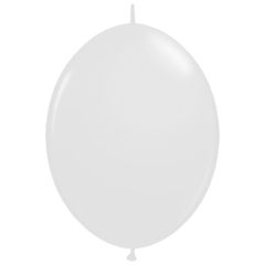 Μπαλόνι latex λευκό με 2 άκρες γιρλάντας 6 ιντσών 100 τεμάχια