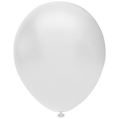 Μπαλόνια 13'' λευκό μεταλλικό (100 τεμάχια)