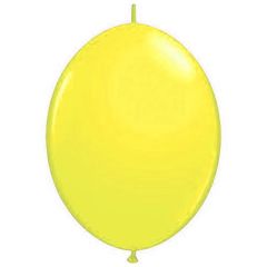 Μπαλόνι latex κίτρινο με 2 άκρες γιρλάντας 14 ιντσών 100 τεμάχια
