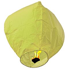Ιπτάμενα φαναράκια κίτρινα regular size -ΣΥΣΚΕΥΑΣΙΑ 10 τεμάχια