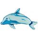 Μπαλόνια δελφίνι μπλε 80 εκατοστά