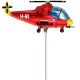 Μπαλόνια ελικόπτερο κόκκινο 25 εκατοστά minishape