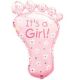 Balloons Anagram Supershape foot It's a girl