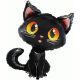Μπαλόνια μαυρη γάτα 90 εκατοστά, Flexmetal