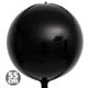 Μπαλόνια Foil Μαύρα 4D Στρογγυλά 55 εκατοστών