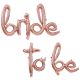 Μπαλόνι Bride to be,σχηματισμένη λέξη ,Rose gold