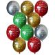 Μπαλόνια 12 ιντσών Άγιος Βασίλης σε έλκυθρο Χρόνια πολλά 100 τεμάχια ND