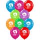 Μπαλόνια 12 ιντσών τυπωμένα Κλόουν (100 τεμάχια) 