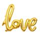Balloon Love word gold color ND