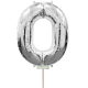 Μπαλόνια foil ασημί minishape No 0 (40 εκατοστά) 5 τεμάχια
