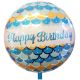 Μπαλόνι 18 ιντσών γαλάζιο BF2 Happy Birthday