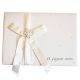 Marriage guest book white