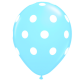 Μπαλόνια 12 ιντσών πουά γαλάζιο ανοιχτό (100 τεμάχια) 