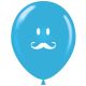Μπαλόνια 12 ιντσών τυπωμένα με μουστάκι και μάτια (100 τεμάχια)