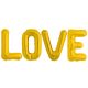 Μπαλόνια Love γράμματα 85cm χρυσού χρώματος