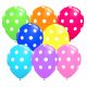 Μπαλόνια 12 ιντσών πουά διάφορα χρώματα (15 τεμάχια)