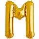 Μπαλόνια γράμματα 1 μέτρο χρυσό M
