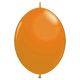 Μπαλόνι latex πορτοκαλί με 2 άκρες γιρλάντας 6 ιντσών 100 τεμάχια