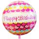 Μπαλόνι 18 ιντσών ροζ BF1 Happy Birthday
