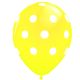 Μπαλόνια 12 ιντσών πουά κίτρινο (100 τεμάχια)