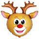 Μπαλόνι τάρανδος Reindeer Head 73 εκατοστά - Flexmetal (901823)