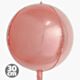Μπαλόνια Foil RoseGold 4D Στρογγυλά 30 εκατοστών