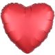 Μπαλόνι foil 18 ιντσών σατινέ κόκκινη καρδιά
