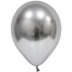 Μπαλόνια 12,5'' ασημί Extra Metallic Chrome (50 τεμάχια)