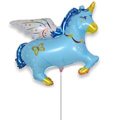 Μπαλόνι minishape BF αλογάκι μονόκερος γαλάζιος ND