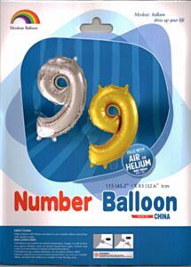 Balloon Foil jumbo silver No9 