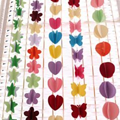 Garland 3d flowers paper hanging