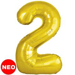 Μπαλόνι Αριθμός Νο 2 Χρυσό 86 cm Για Ήλιο