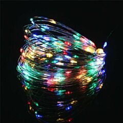 Led RGB πολύχρωμο φωτισμός με μπαταρίες - 3 μέτρα μήκος με 30 Led λαμπάκια