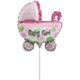 Μπαλόνι minishape καρότσι Baby girl ND