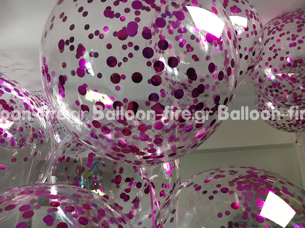 Μπαλόνια με κομφετί 