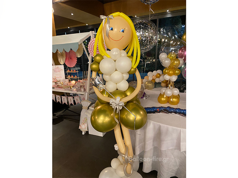 Κατασκευή κοριτσάκι με μπαλόνια