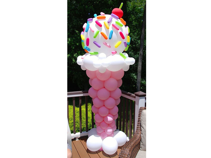 Κατασκευή παγωτό με μπαλόνια
